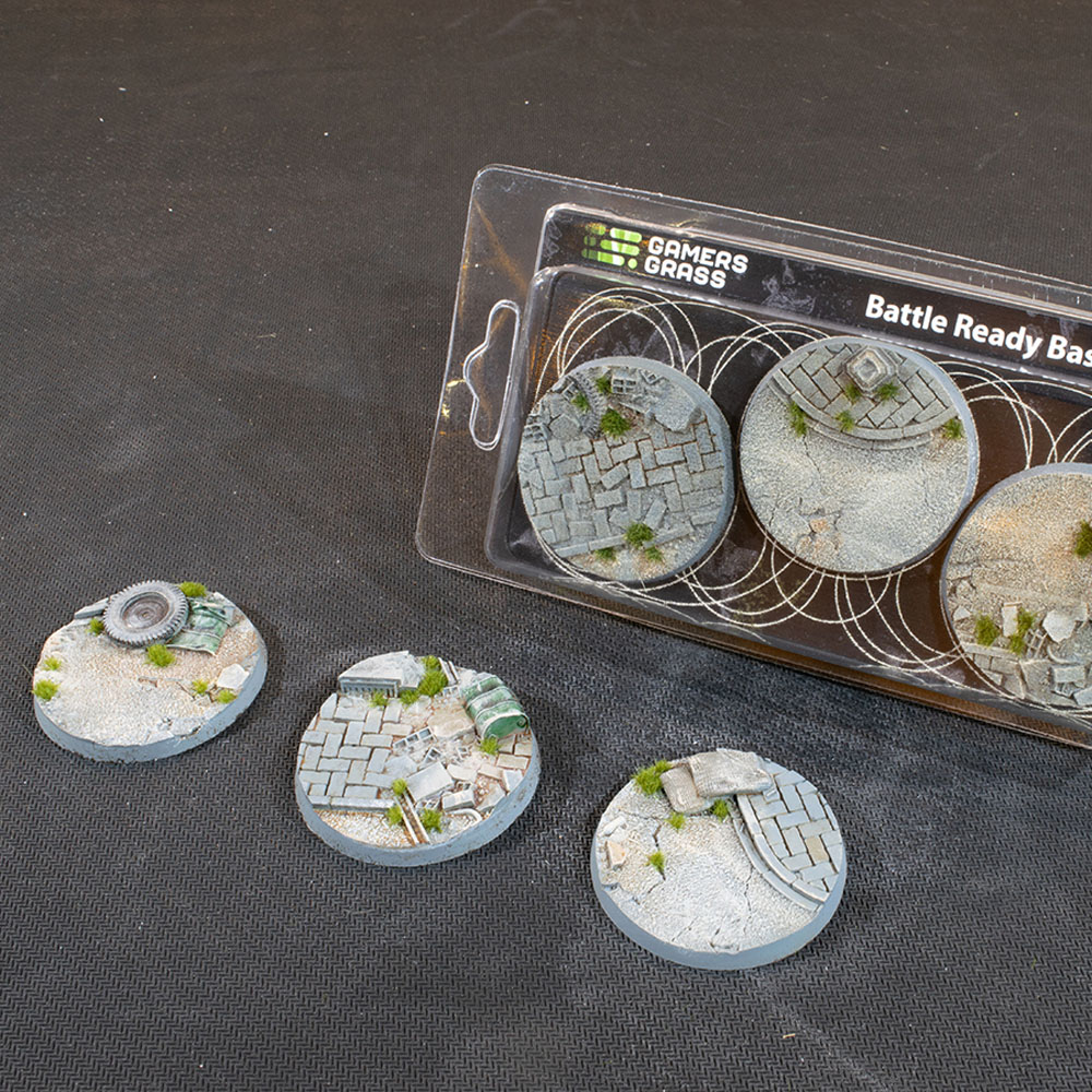 Battle Ready Bases: Urban Warfare - Round 50mm (3) (Game On! Sale)