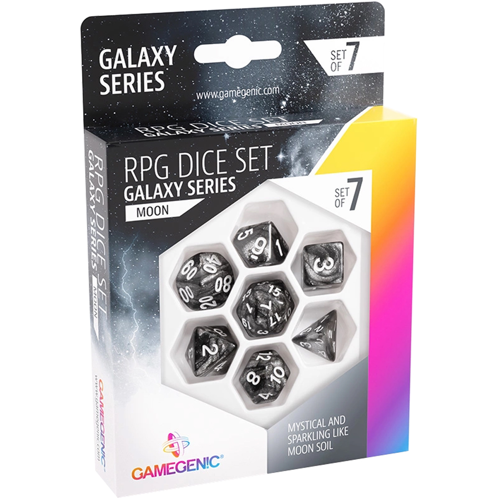 Galaxy Series Polyhedral Set: Moon (7) (Clearance)