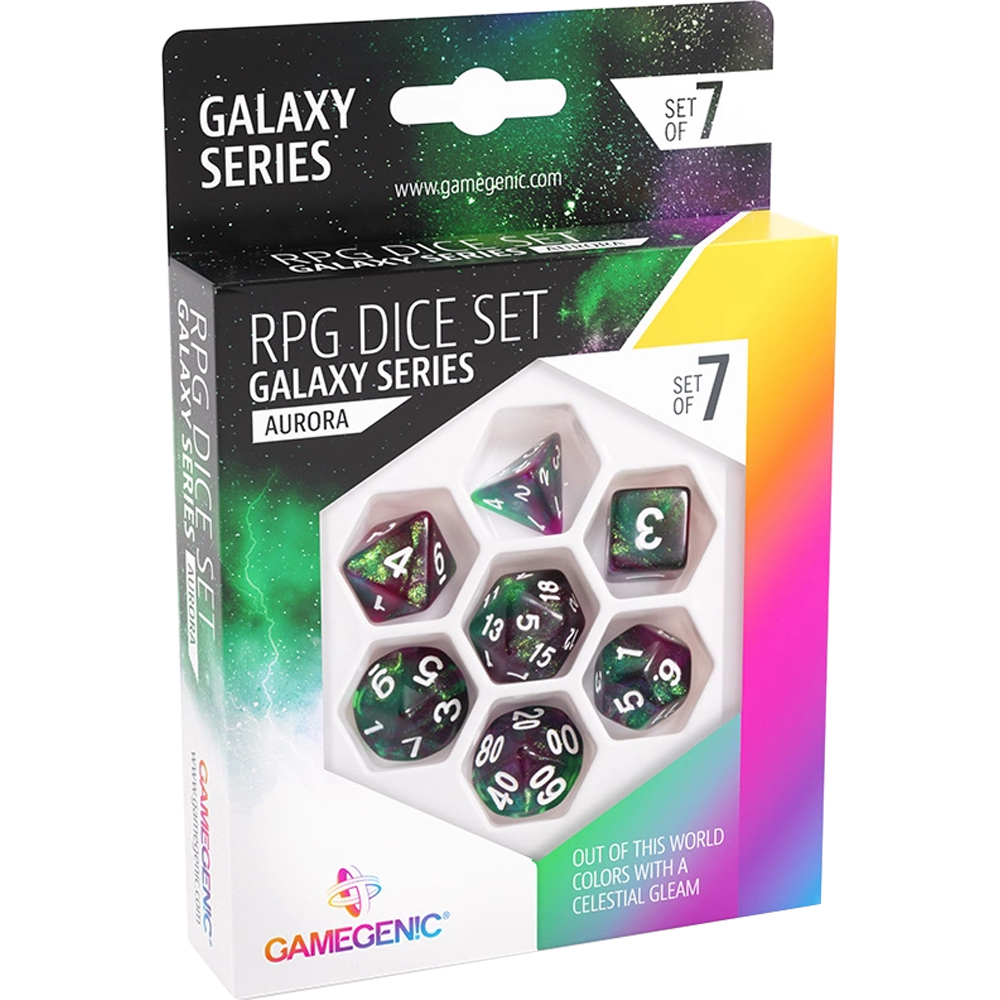 Glow Series Polyhedral Set: Icy Crumbs (7) (Backrooms Sale)