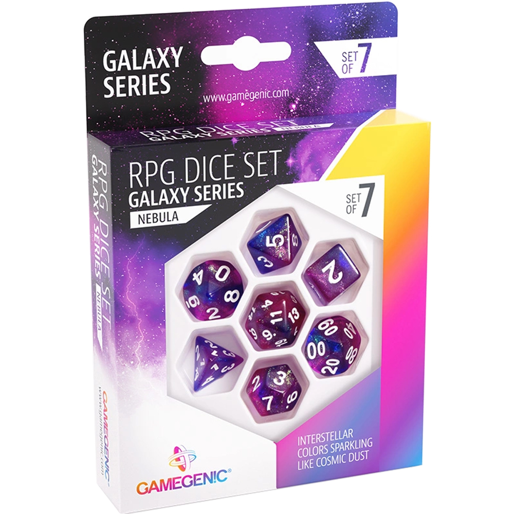 Glow Series Polyhedral Set: Icy Crumbs (7) (Backrooms Sale)