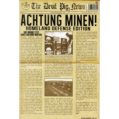 Heroes of Normandie: Gazette #1 - Achtung Minen (Backrooms Sale)