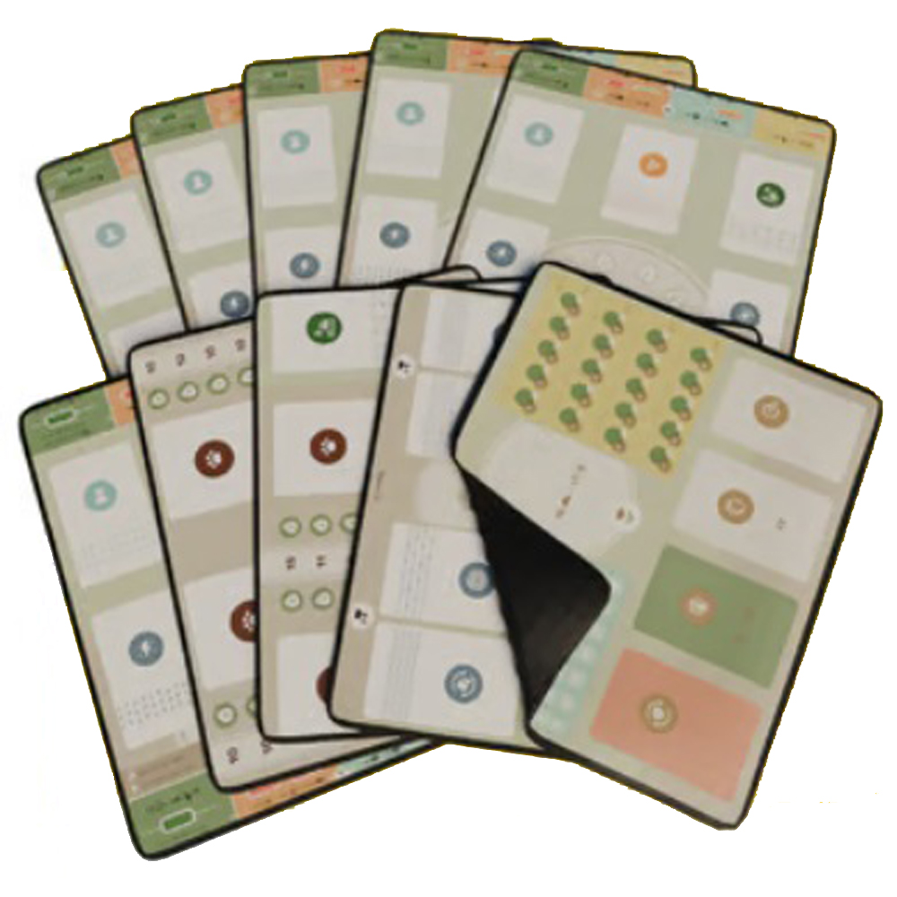 Earth: 10-Piece Neoprene Player Board Mat Set (Preorder)