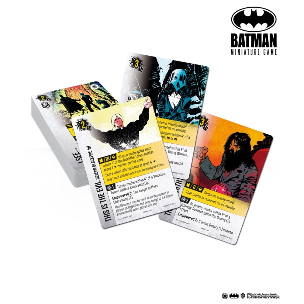 Batman Miniature Game: Cults: Blackfire Card Pack | Tabletop Miniatures |  Miniature Market