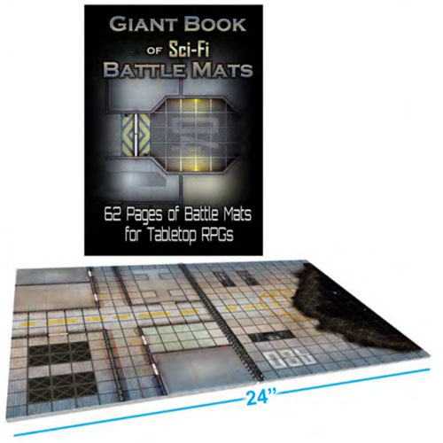 Giant Book of Sci-Fi Mats Loke Battle Mats Brand New LOKEBM006 