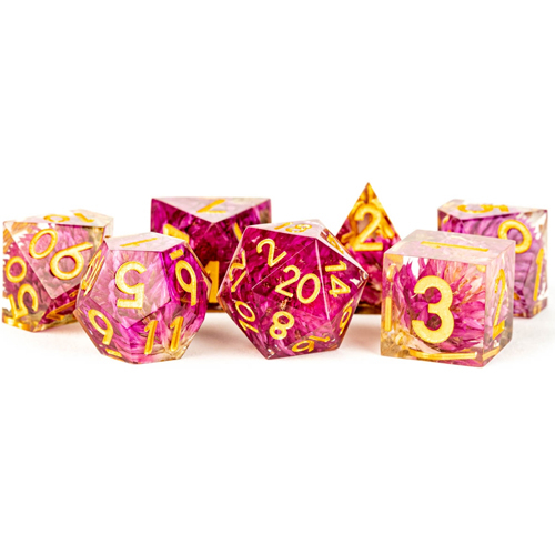 Sharp-Edge Polyhedral Set: Thousand Day Red (7) (Spring Cleaning Continues Sale)