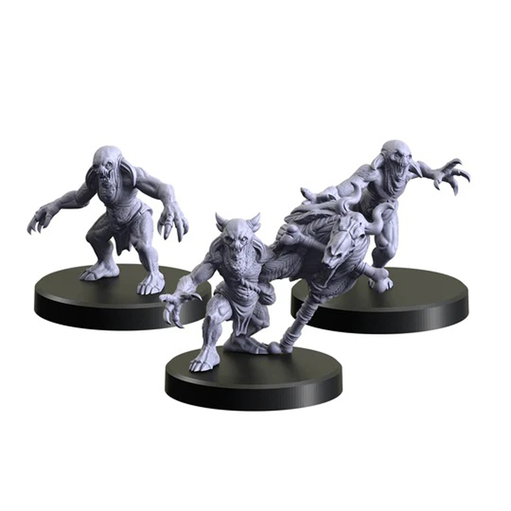 The Witcher RPG: Miniatures Set - Ogryds 3 (Nekker Warriors & Chieftain)