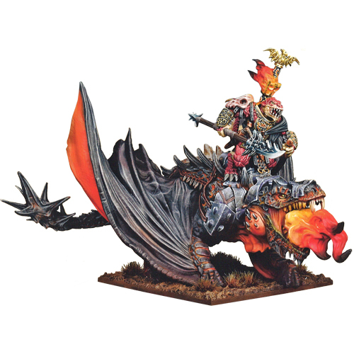 Kings of War 3E: Salamander - Clan Lord on Firedrake (Last Chance)