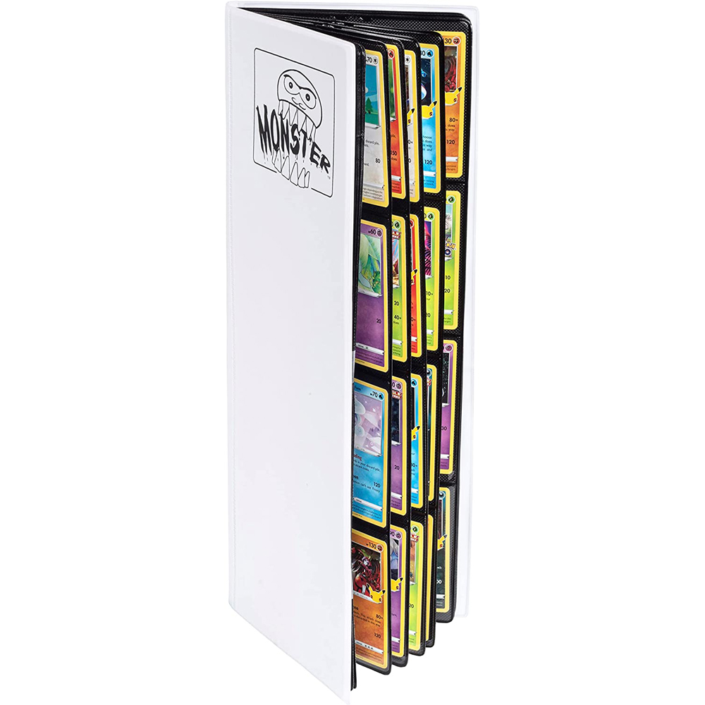 8-Pocket Tower Binder with 20 Side-Loading Pages: Matte White (Last Chance)