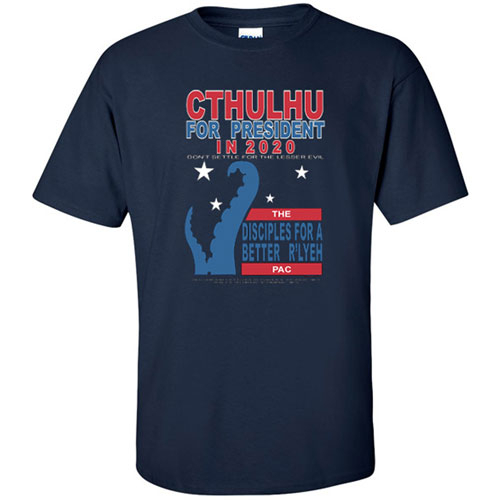 OffWorld Designs T-Shirt: Cthulhu in 2020 (Small) (Last Chance)