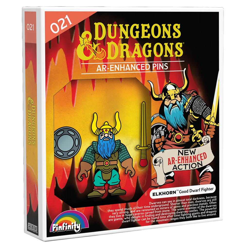 D&D Augmented Reality Pins: Series 1 - Elkhorn, Good Dwarf Fighter (Summer Savings Sale)