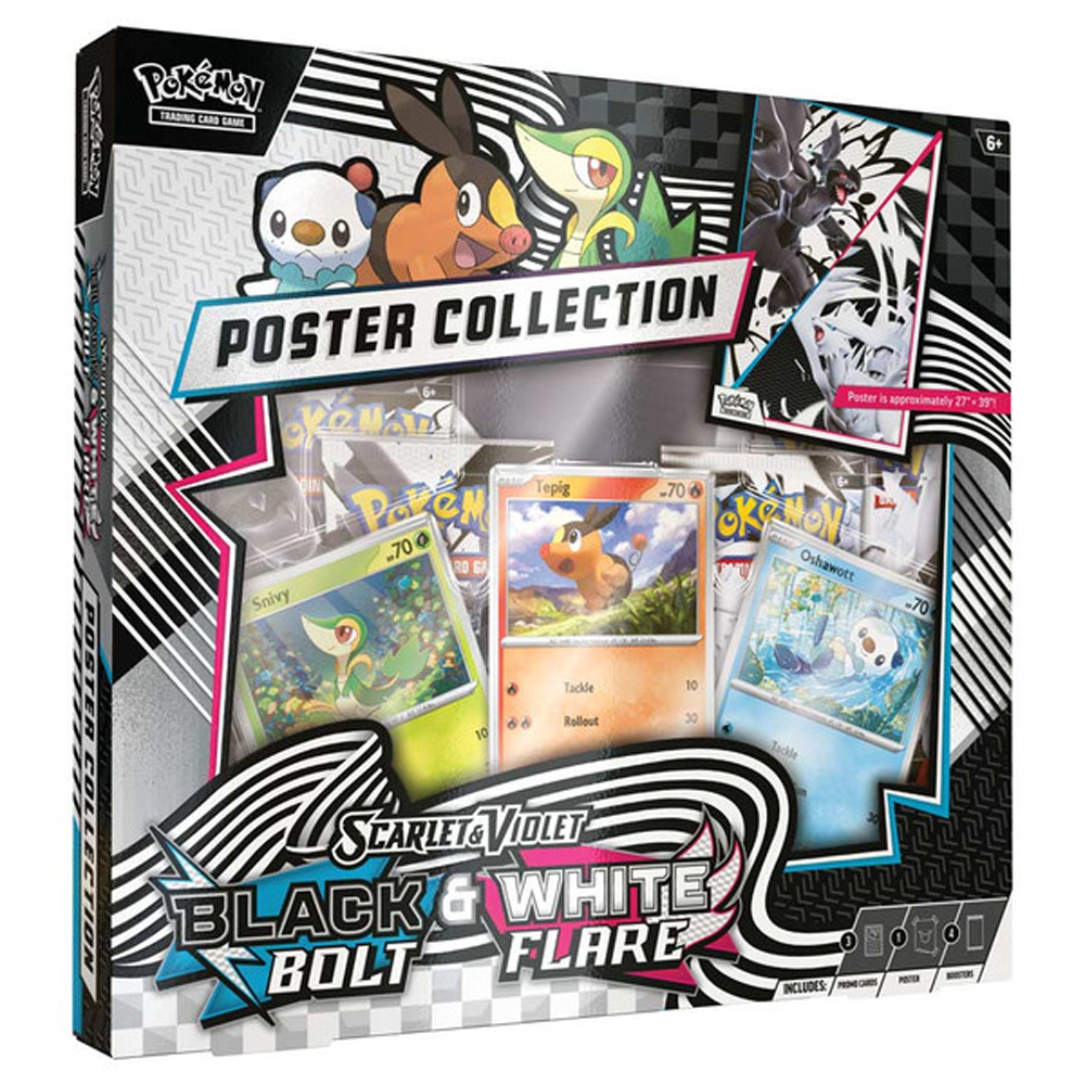 Pokemon TCG: Scarlet & Violet: Black Bolt/White Flare - Unova Poster Collection (New Arrival)