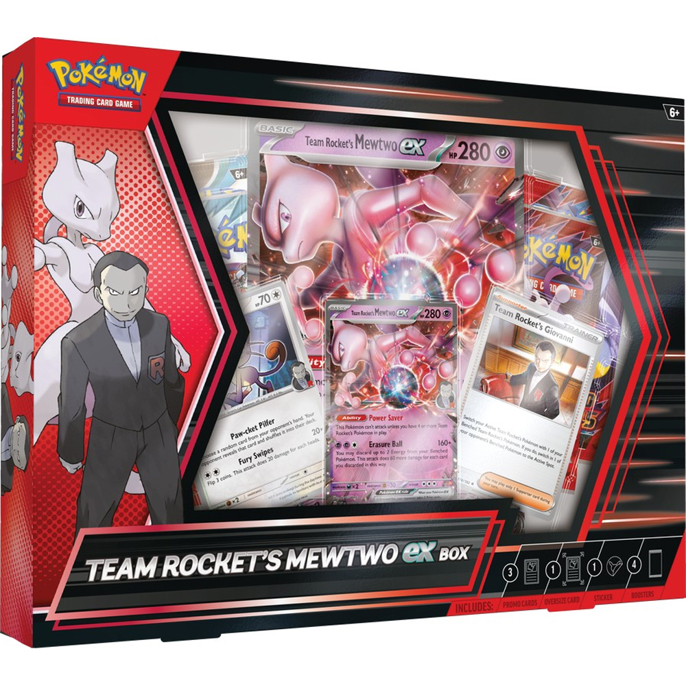 Pokemon TCG: Team Rocket's Mewtwo ex Box (New Arrival)
