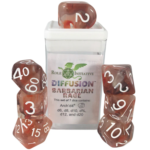 R4I Dice w/ Arch'd4: Classes & Creatures: Diffusion - Barbarian Rage (Special Reserve) (7) (Last Chance)