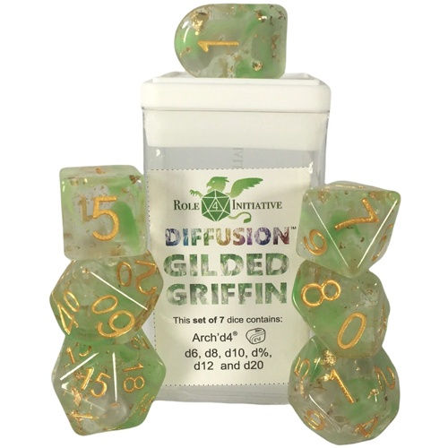 R4I Dice w/ Arch'd4: Diffusion - Gilded Griffin (7) (Last Chance)