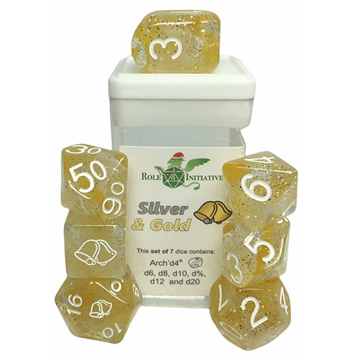 R4I Dice w/ Arch'd4: Diffusion - Silver & Gold (7)