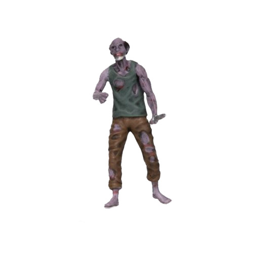 R4I Prepainted Miniatures: Characters of Adventure - Zombie Male Human Slasher