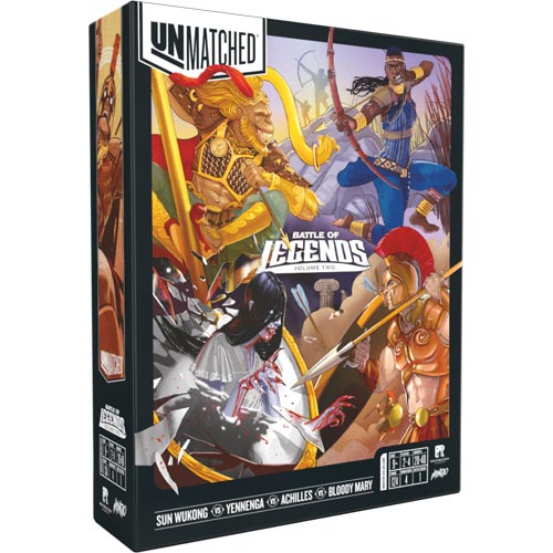 Unmatched: Battle of Legends Volume Um, Jogo de Combate, Jogo de Miniaturas  até 4 jogadores