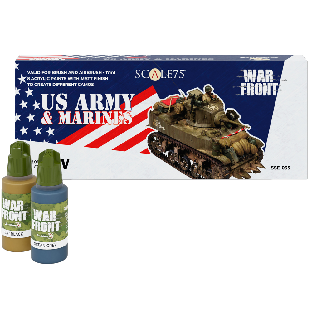 War Front Paint Set: Colors for AFV - US Army & Marines (Game On! Sale)