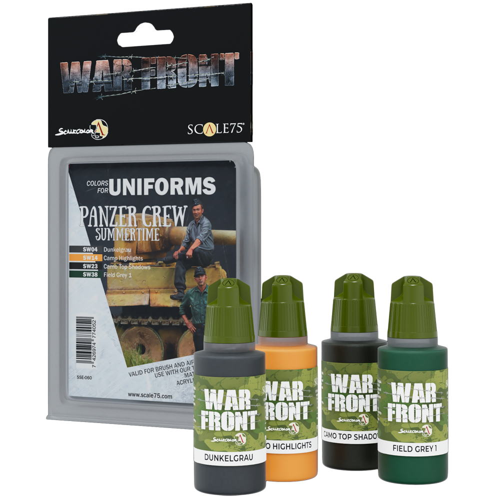 War Front Paint Set: Colors for Uniforms - Panzer Crew Summertime (Game On! Sale)