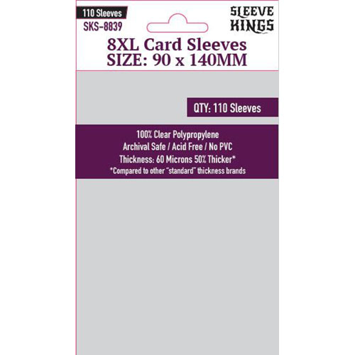 Sleeve Kings Magnum 7 Wonders Card Sleeves 65 X 100 mm (10x110 Pack, 1100  Sleeves)
