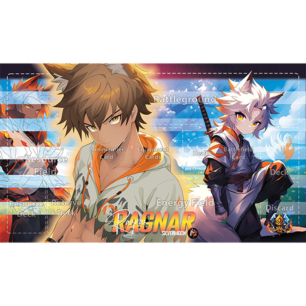 Soul Masters Gridded Playmat w/ Bag: Ragnar Silvermoon