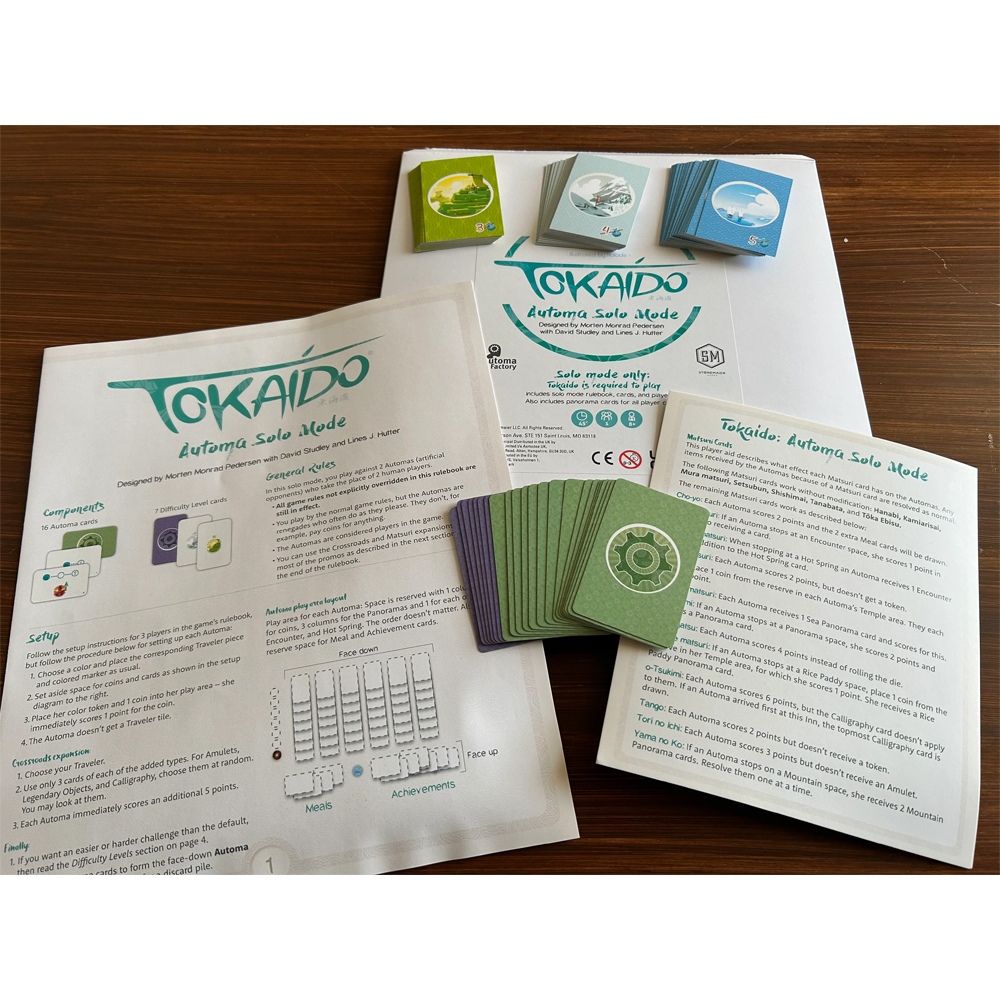 Tokaido: Automa Solo Mode Pack (New Arrival)