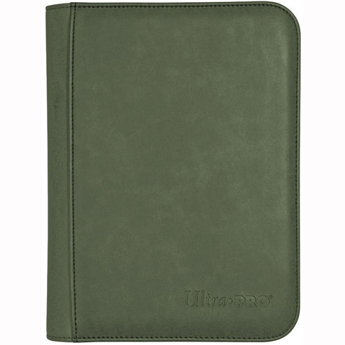 Ultra Pro 4-Pocket Zippered Pro-Binder: Suede - Emerald