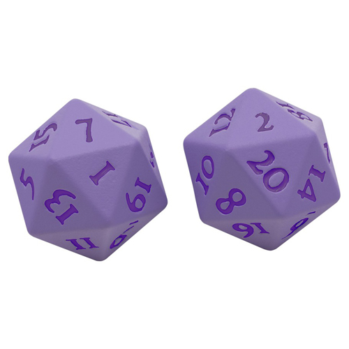 Vivid Heavy Metal d20 Set: Purple (2)