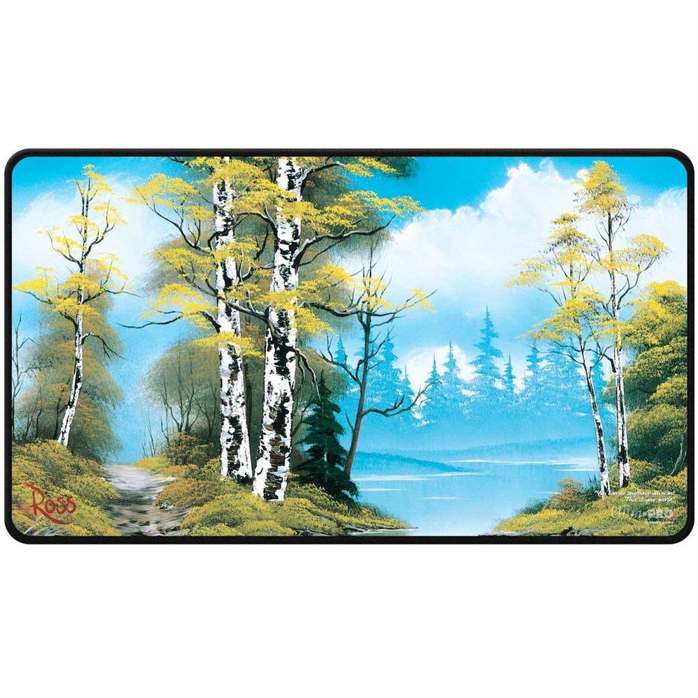 Bob Ross Lakeside Path: Black-Stitched Playmat (Preorder)