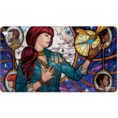 サプライ・アクセサリ・グッズ Dominaria United Stained Glass Playmat Dominaria United Stained Glass Land Medley Table Playmat for