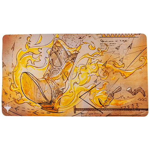 MtG Playmat: Brothers' War - Schematic Swiftfoot Boots