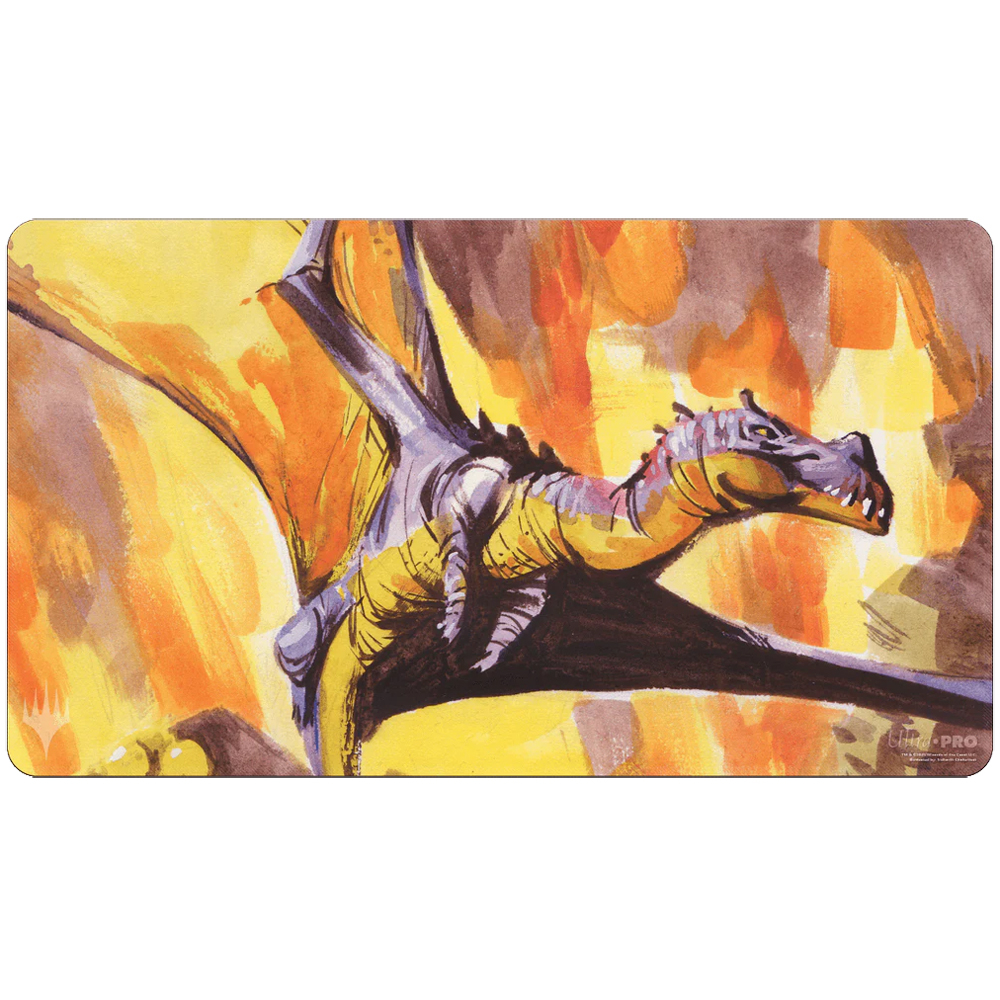 MtG Playmat: The Lost Caverns of Ixalan - Bonehoard Dracosaur (Last Chance)