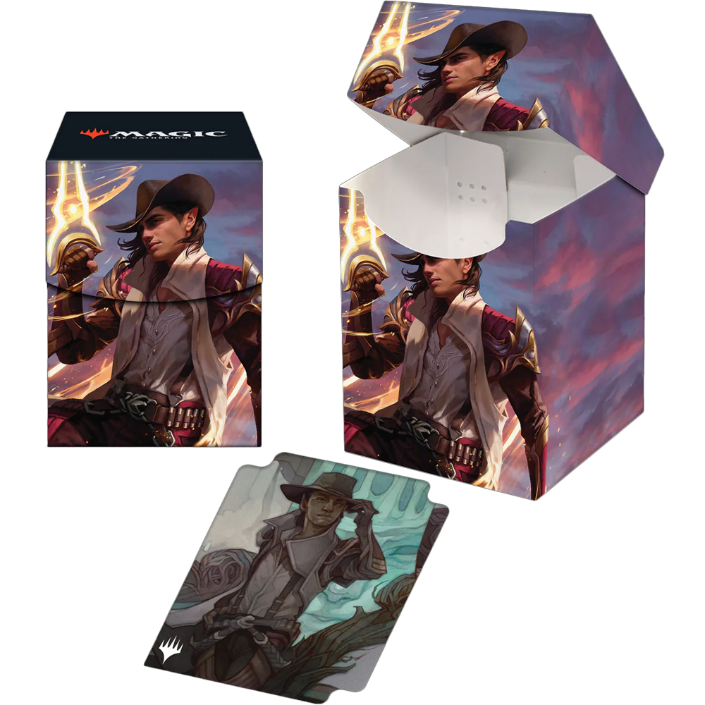 MtG 100+ Deck Box: Outlaws of Thunder Junction - Kellan, the Kid (Last Chance)