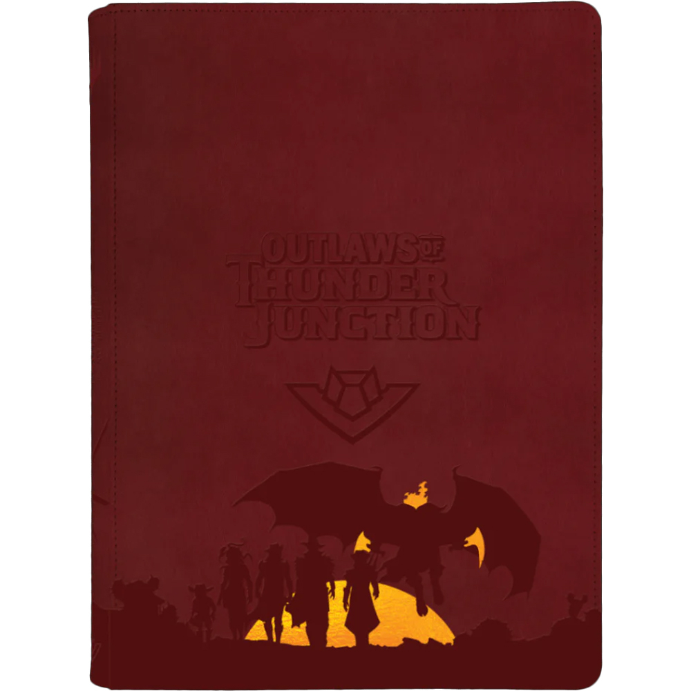 MtG 9-Pocket Premium Zippered PRO-Binder: Outlaws of Thunder Junction - Gang Silhouette (Game On! Sale)