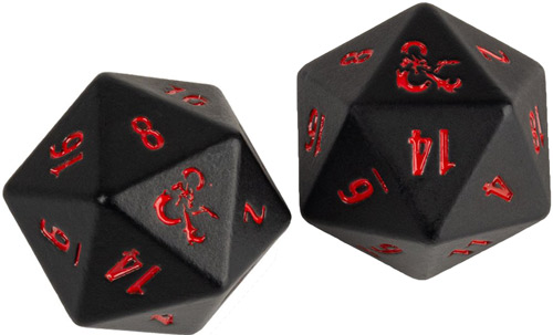 Ultra pro D20 Heavy Metal Dungeons And Dragons Trading Cards Dices
