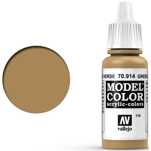 Vallejo Model Color Paint: Green Ochre