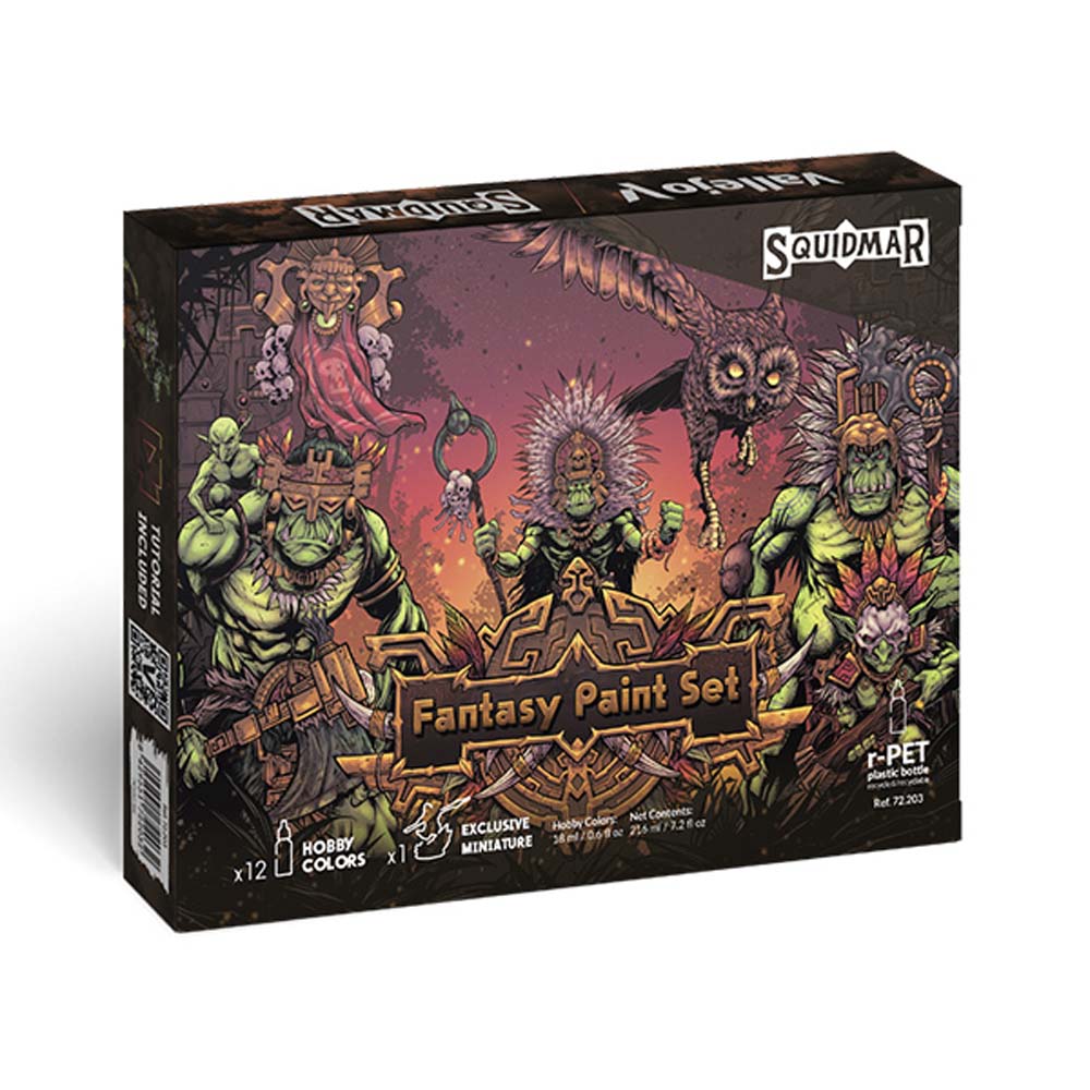 Vallejo Game Color Set: Squidmar Miniatures - Fantasy Paint Set (Preorder)