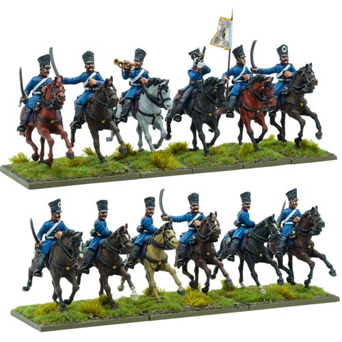 Napoleonic Wars — Prussian Mounted dragoons — 60mm High quality Metal Figure 