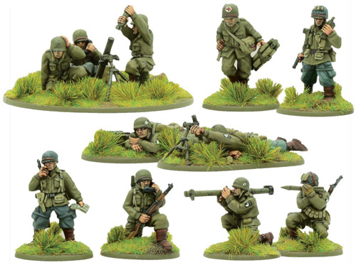 Metal Singles 1943-44 Details about   Warlord Games Bolt Action US Airborne Support Group 