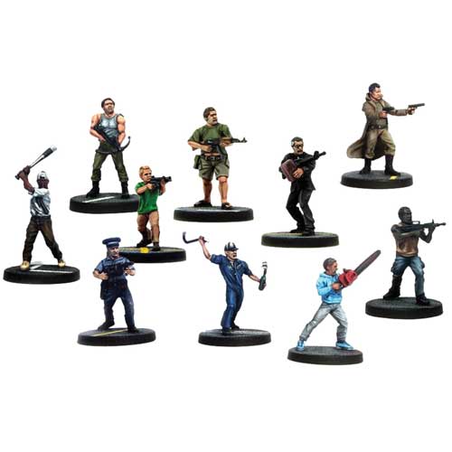ZOMBIE PLANET Set 8 Figures Figurines 1.5" Toys Characters Zombies Walking Dead 