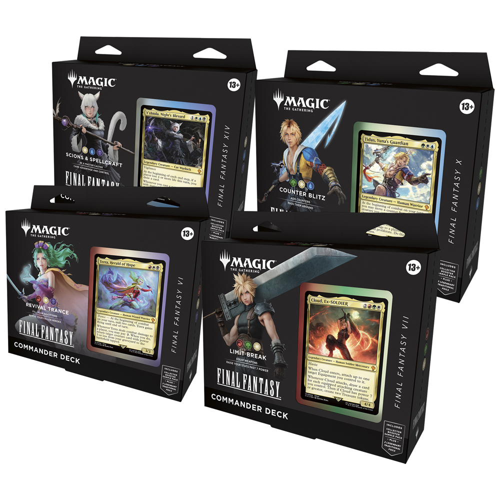 MTG: Universes Beyond: Final Fantasy - Commander Deck - Set of 4 (New Arrival)