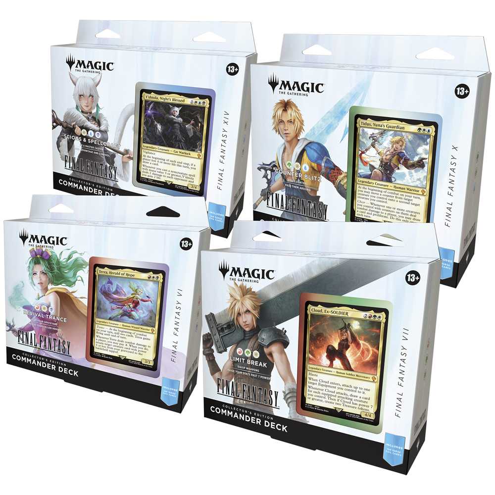 MTG: Universes Beyond: Final Fantasy - Collector Commander Deck - Set of 4 (Preorder)