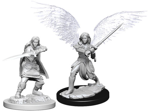 D&D NMM W06 Elf Fighter Female unpainted miniature