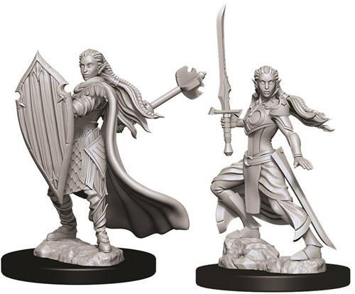 Heroes & Mobsters - HARD TO FIND FIGURE! D&D Mini HUMAN DRUID #21  Female!! 