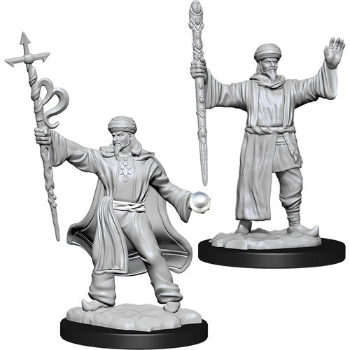 D&D Unpainted Minis Wv11 Male Human Wizard NEW Miniatures RPG 