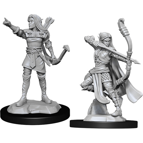 D&D Premium Painted Figure: W2 Female Elf Ranger, Table Top Miniatures