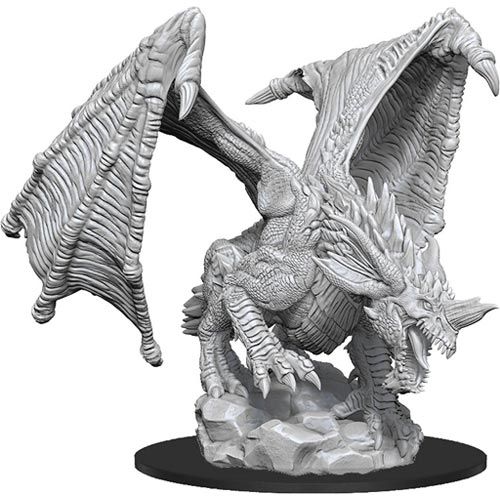 WizKids D&D Dungeons and Dragons Mini Primed Young Brass Dragon New Sealed