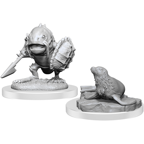 8 Unpainted Fantasy Bandit Mini Figures- All Unique Designs- 1 Hex-Sized  Compatible with DND Dungeons and Dragons & Pathfinder and All RPG Tabletop
