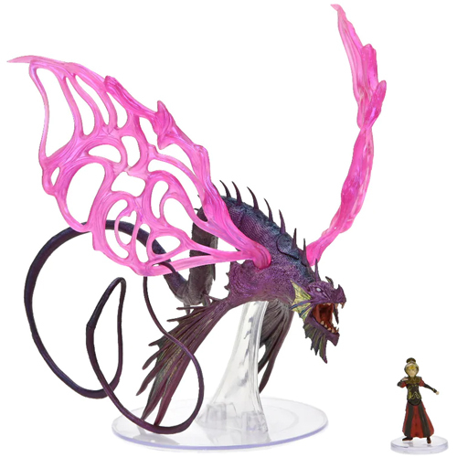 D&D Icons of the Realms: Spelljammer Adventures in Space - Adult Solar Dragon & Prince Xeleth Premium Figure