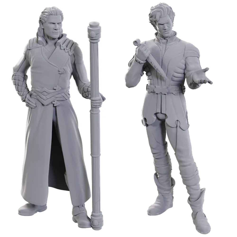 D&D Nolzur's Marvelous Unpainted Minis: Baldur's Gate 3 - Gale & Astarion (New Arrival)